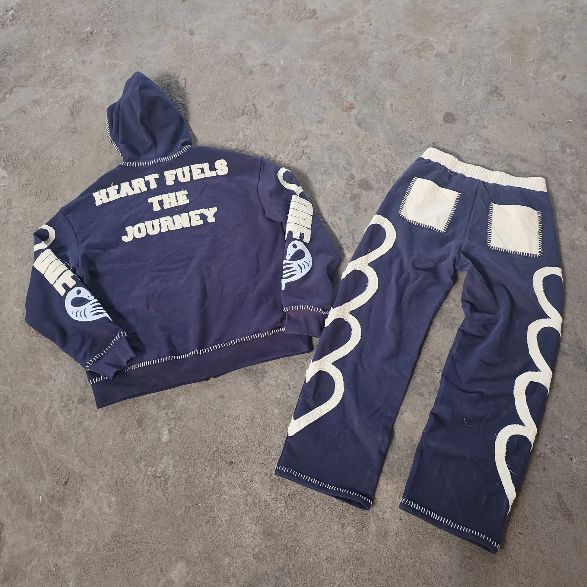 (Midnight Blue) Heart Fuels Journey Tracksuit