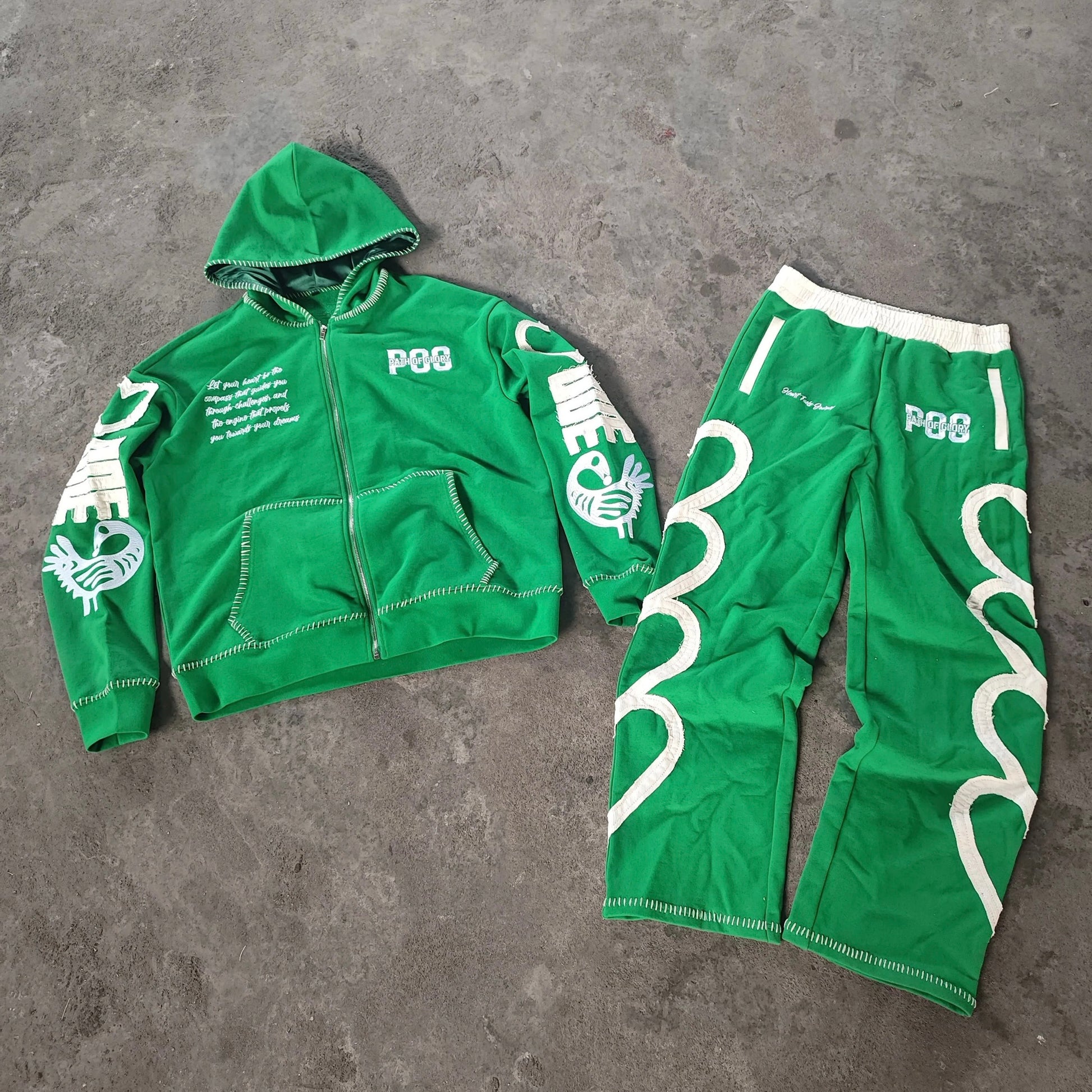 (Jade Green) Heart Fuels Journey Tracksuit